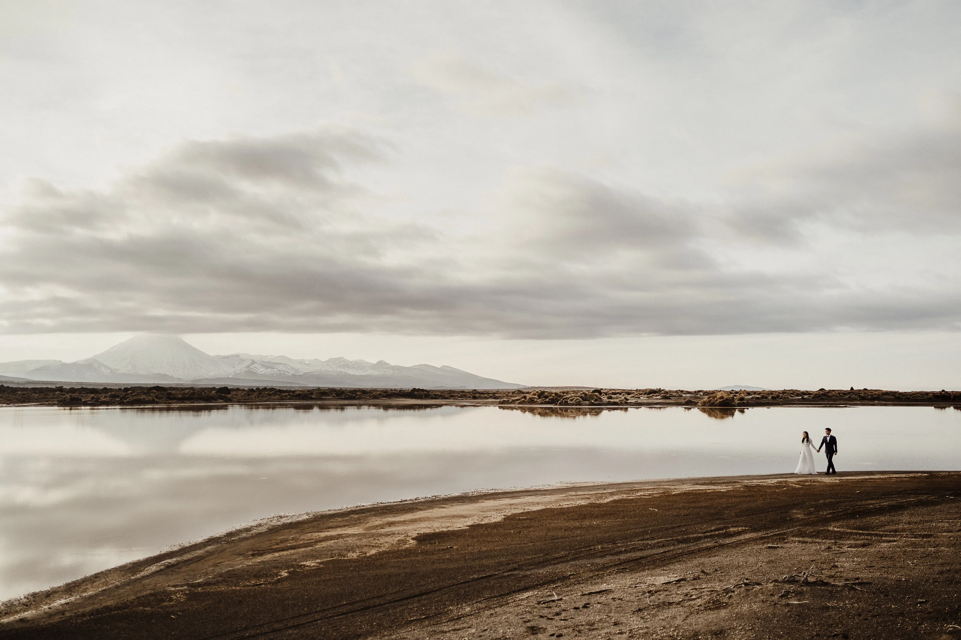 Pre-wedding photoshoot at Tukino near Mt Ruapehu and Mt Tongariro.