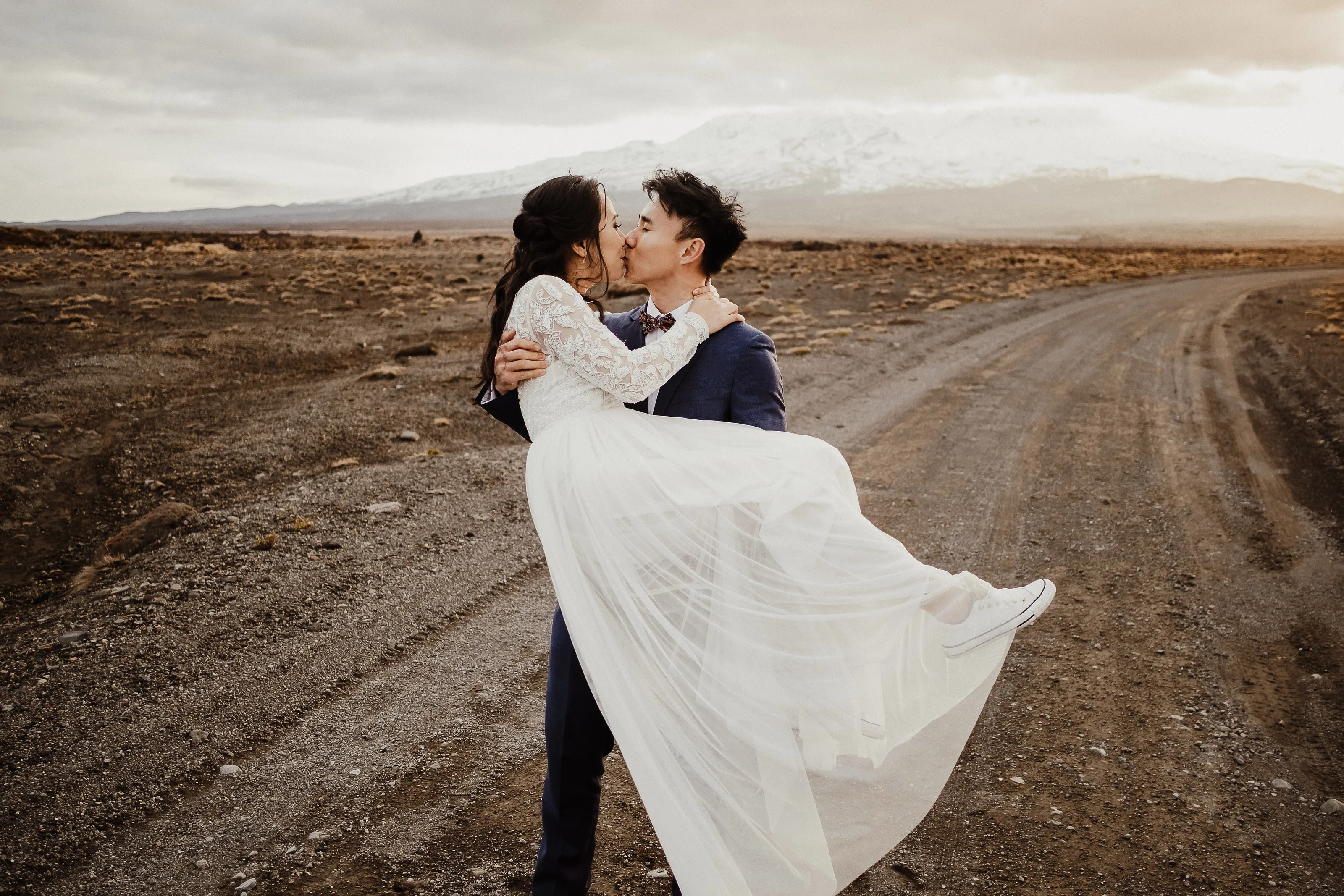 Pre-wedding photoshoot at Tukino near Mt Ruapehu and Mt Tongariro.