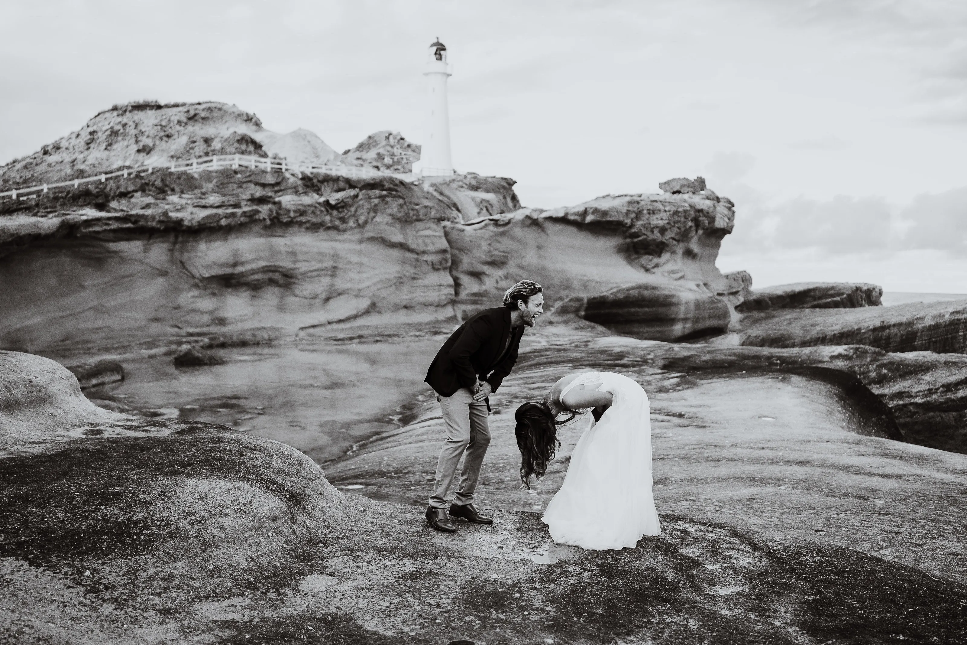 Couple photoshoot at Castle Point, Masterton