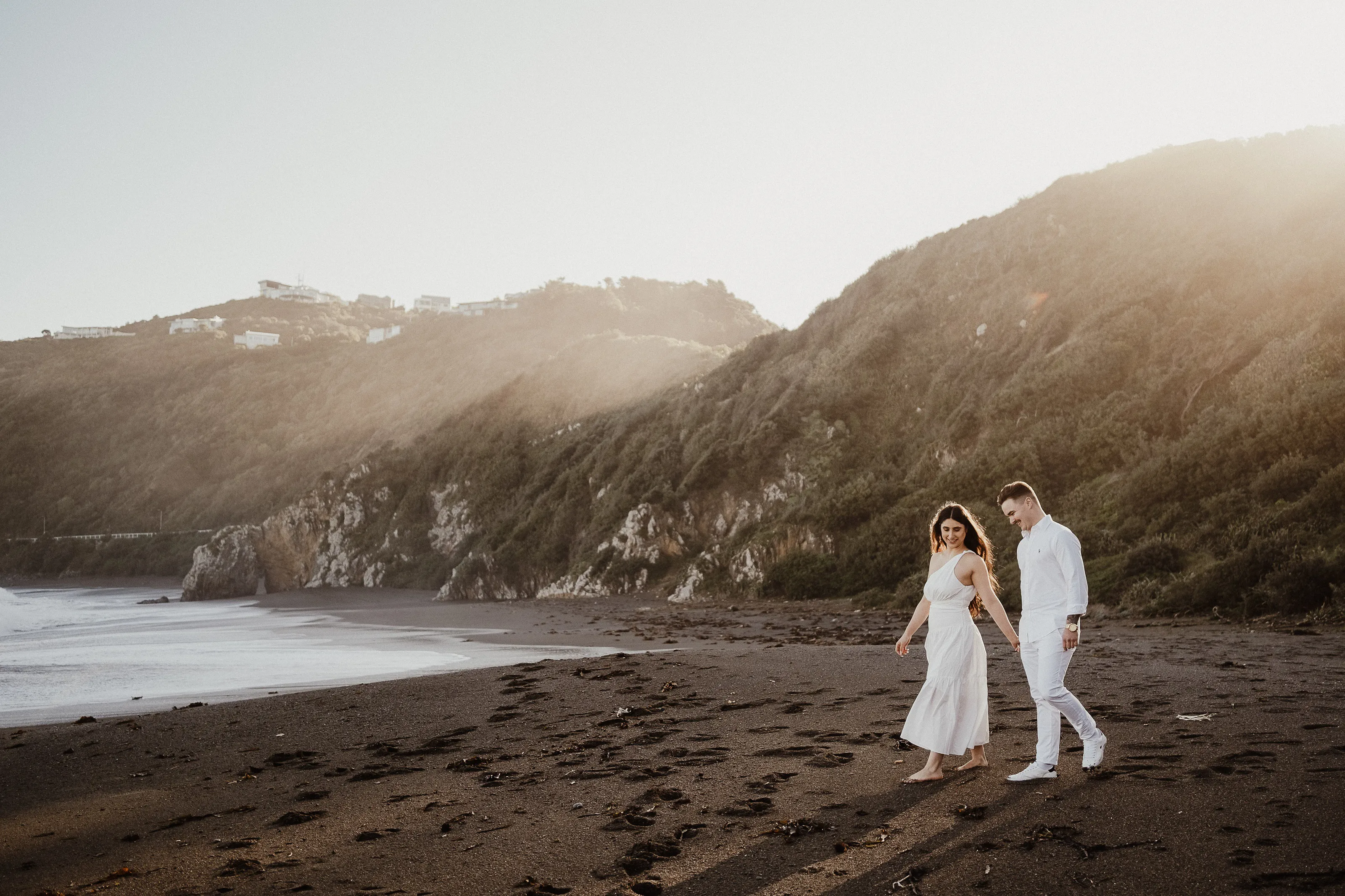 Couple photos at Breaker Bay, Wellington